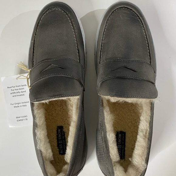 Ross and Snow Genuine Shearling Loafer Sneaker - Picture 6 of 7